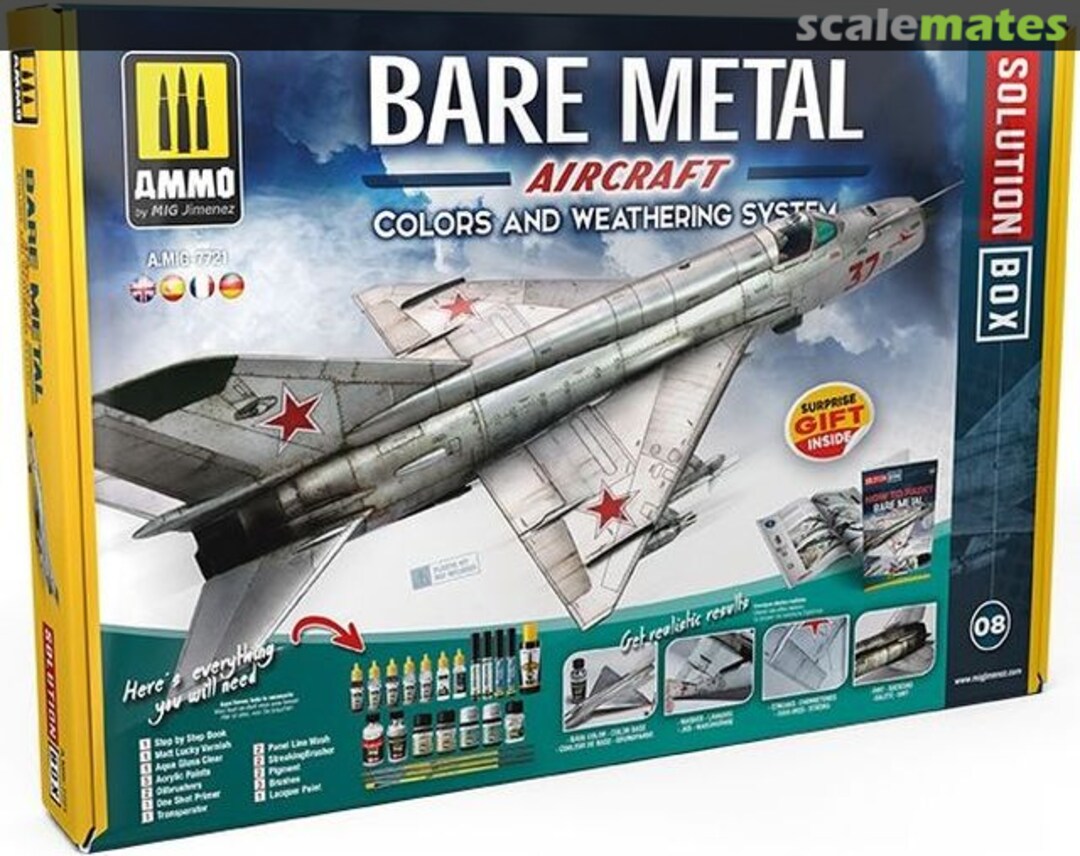 Boxart SOLUTION BOX 08 - Bare Metal Aircraft Ammo by Mig Jimenez Boxart SOLUTION BOX 08 - Bare Metal Aircraft Ammo by Mig Jimenez