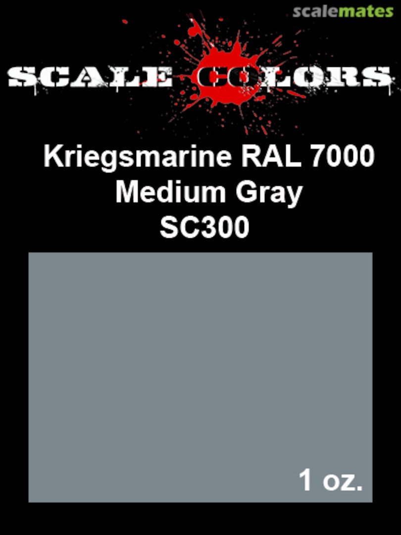Boxart RAL 7000 Kriegsmarine Medium Gray SC300 Scale Colors Boxart RAL 7000 Kriegsmarine Medium Gray SC300 Scale Colors