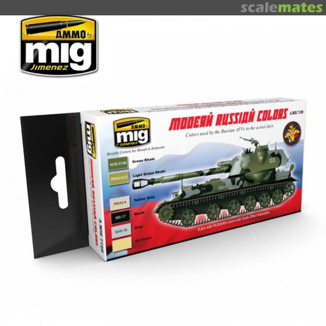 Boxart Modern Russian Camo Colors  Ammo by Mig Jimenez