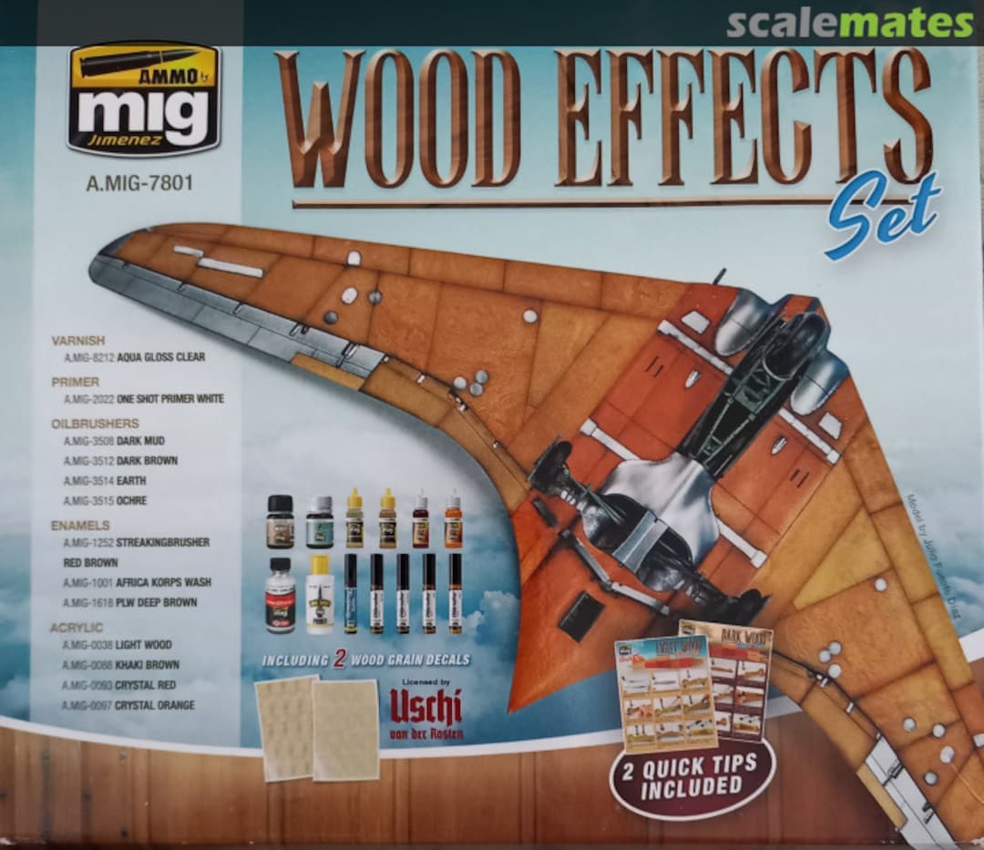 Boxart Wood effects set A.MIG-7801 Ammo by Mig Jimenez