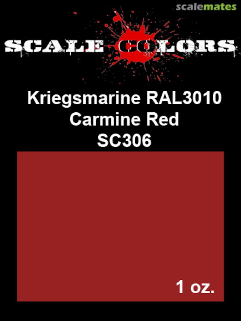 Boxart RAL 3010 Kriegsmarine Carmine Red SC306 Scale Colors Boxart RAL 3010 Kriegsmarine Carmine Red SC306 Scale Colors