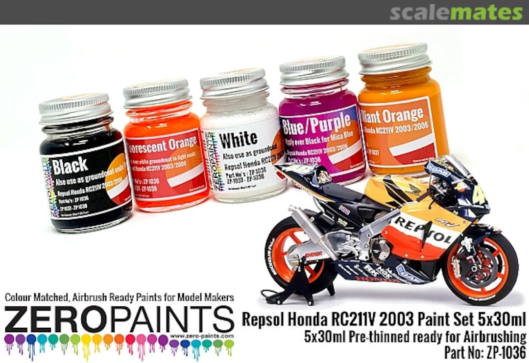 Boxart Repsol Honda RC211V 2003 Paint Set  Zero Paints