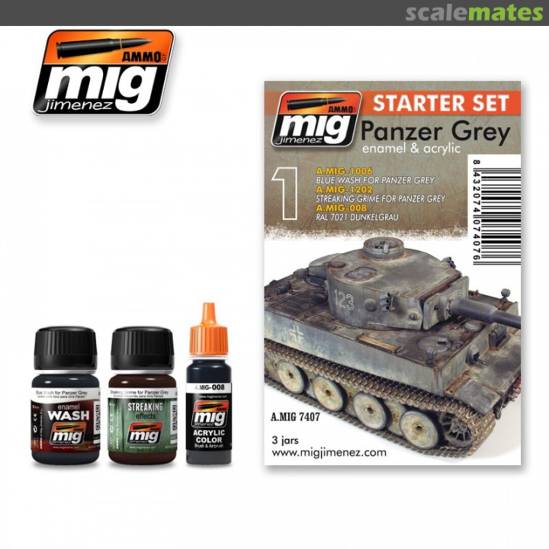 Boxart PANZER GREY - STARTER SET AMIG7407 Ammo by Mig Jimenez