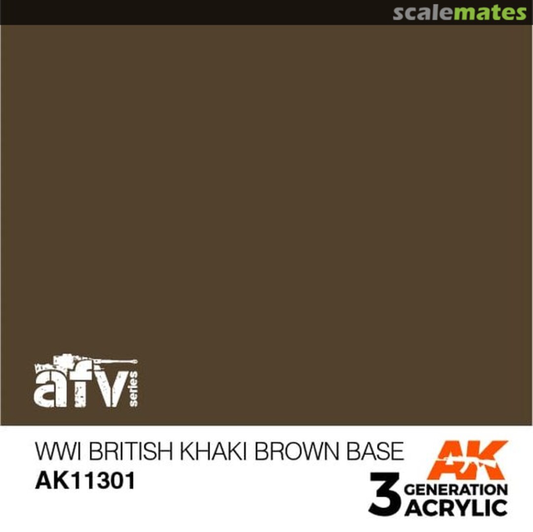 Boxart WWI British Khaki Brown Base  AK 3rd Generation - AFV
