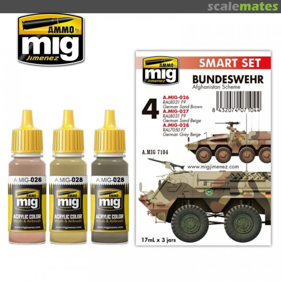 Boxart Bundeswehr Afghanistan Scheme Set  Ammo by Mig Jimenez