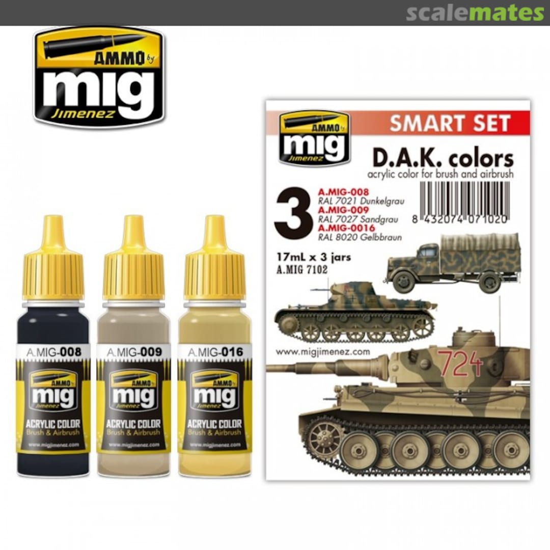 Boxart D.A.K. Colors Smart Set  Ammo by Mig Jimenez