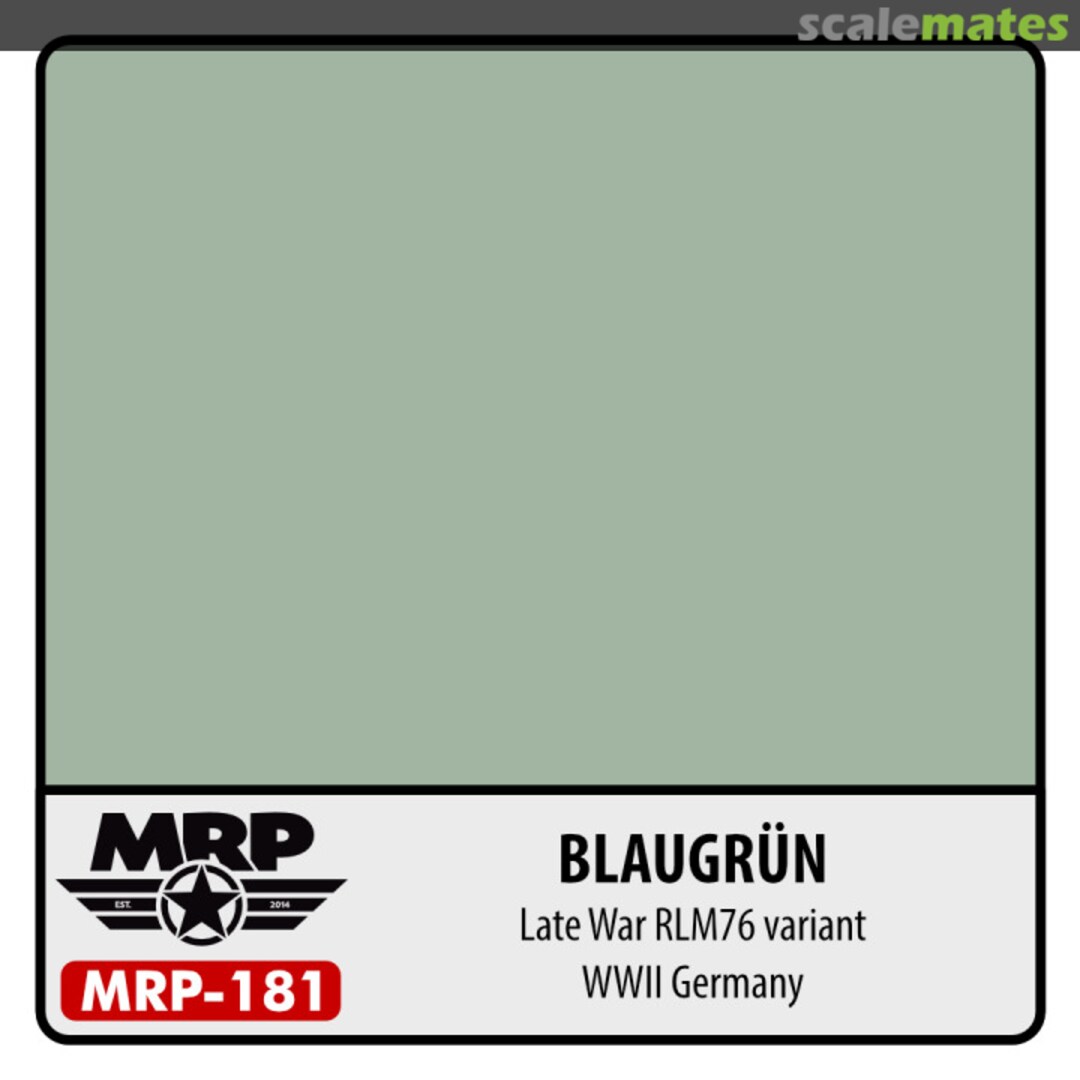 Boxart Blaugrün (German Late war RLM76 variant) MR.Paint Boxart Blaugrün (German Late war RLM76 variant) MR.Paint