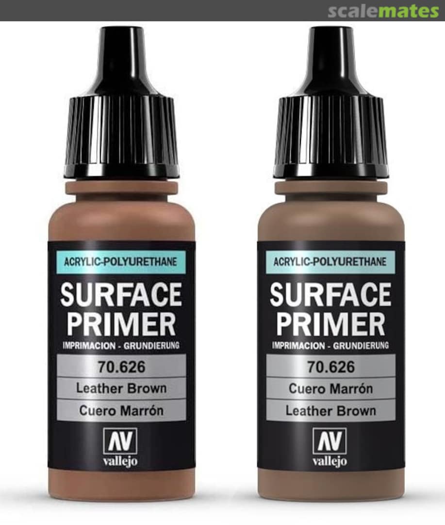 Boxart Leather Brown Vallejo Surface Primer Boxart Leather Brown Vallejo Surface Primer