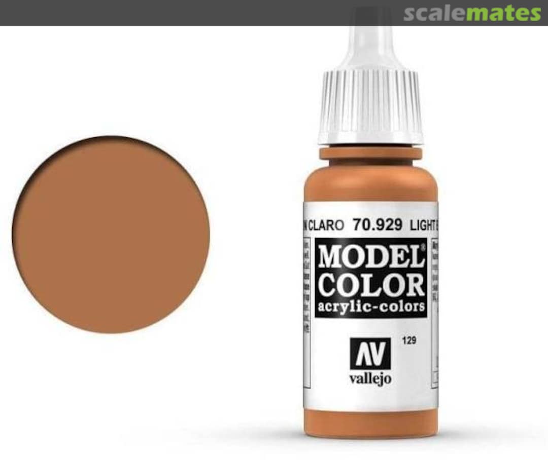 Boxart Light Brown 70.929, 929, Pos. 129 Vallejo Model Color Boxart Light Brown 70.929, 929, Pos. 129 Vallejo Model Color