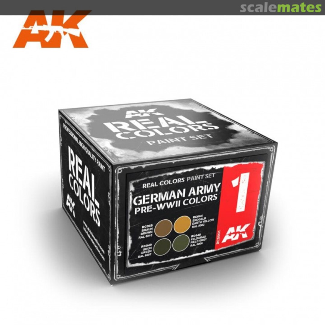 Boxart German Army Pre-WWII Colors  AK Real Colors