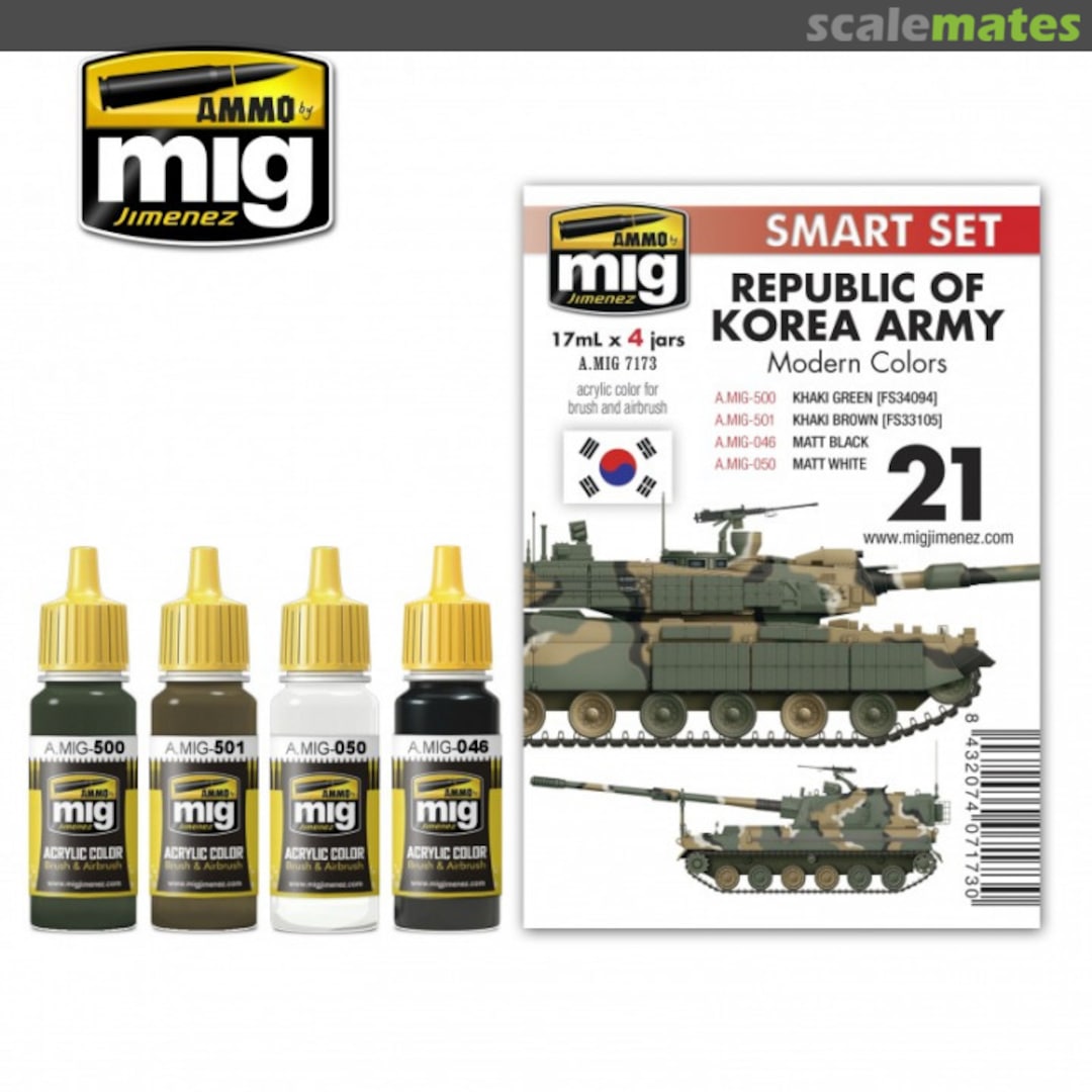 Boxart Republic of Korea Army Modern Colors  Ammo by Mig Jimenez