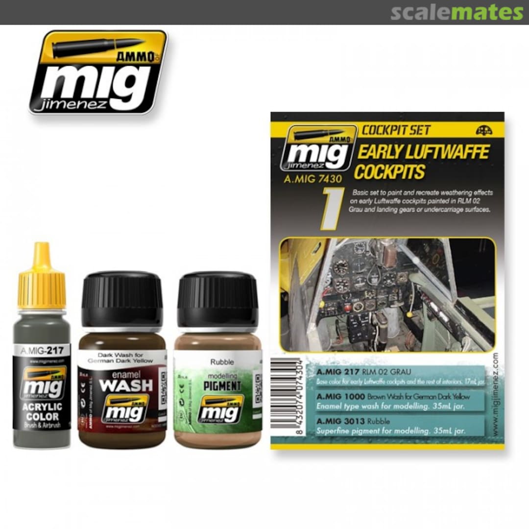 Boxart Early Luftwaffe Cockpits  Ammo by Mig Jimenez