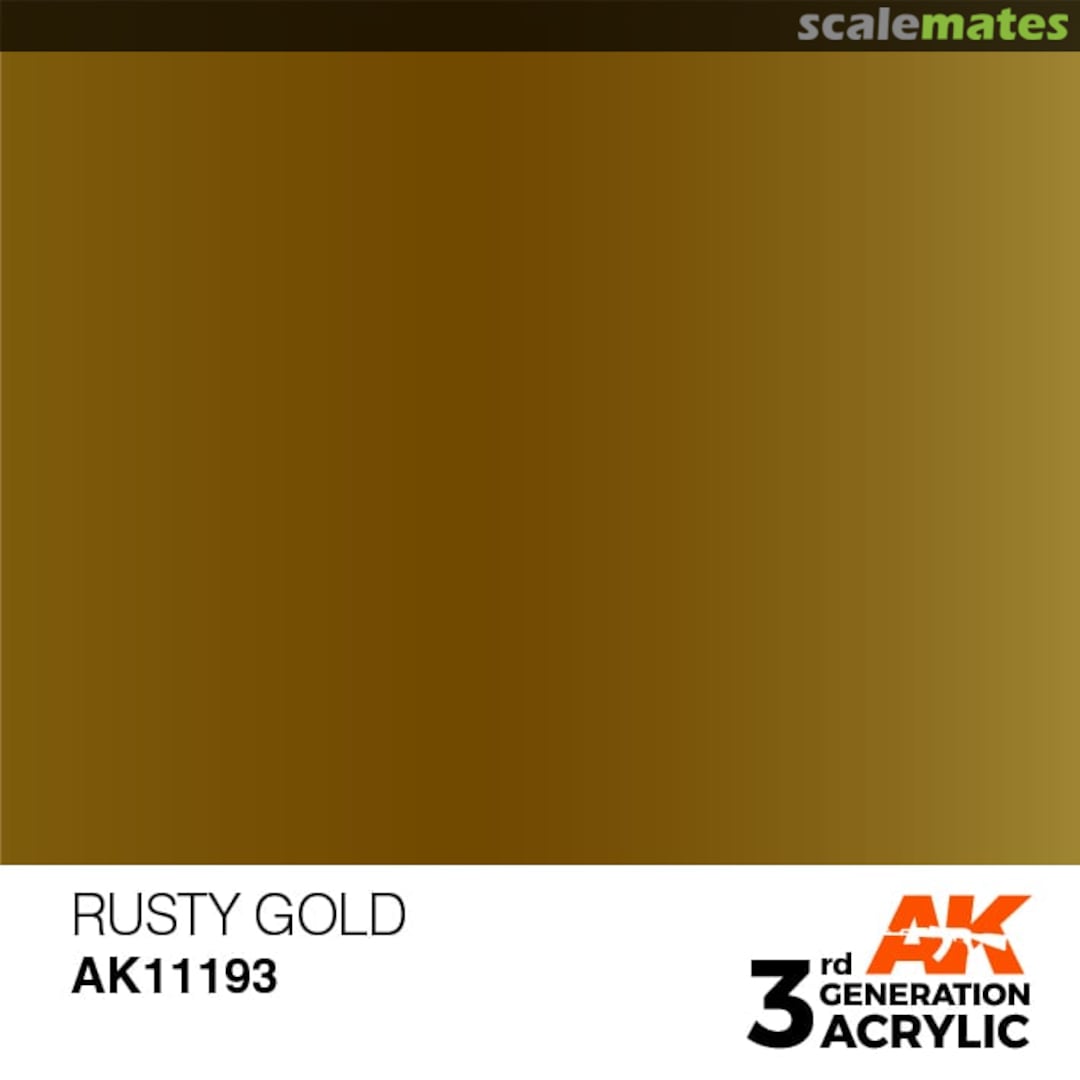 Boxart Rusty Gold - Metallic  AK 3rd Generation