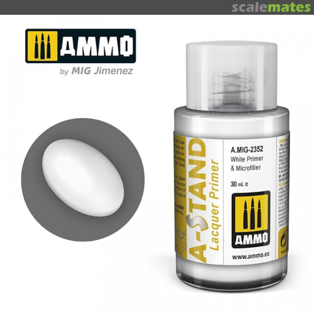 Boxart A-STAND White Primer & Microfiller  Ammo by Mig Jimenez