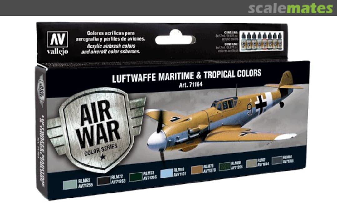 Boxart Luftwaffe Maritime and Tropical colors 71.164 Vallejo Model Air