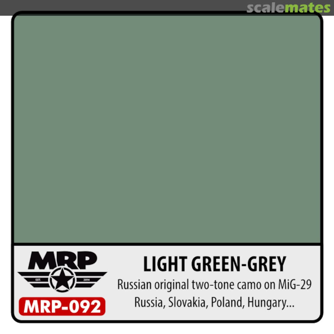 Boxart Light Green Grey (Mig-29 two tone camo) MR.Paint Boxart Light Green Grey (Mig-29 two tone camo) MR.Paint