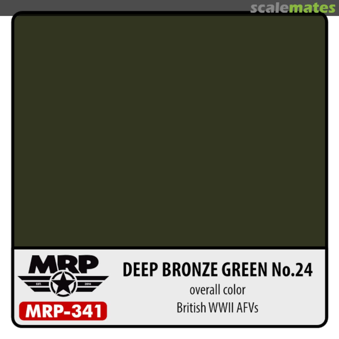 Boxart Deep Bronze Green No.24 (British WWII AFV) (Overall Color) MRP-341 MR.Paint Boxart Deep Bronze Green No.24 (British WWII AFV) (Overall Color) MRP-341 MR.Paint