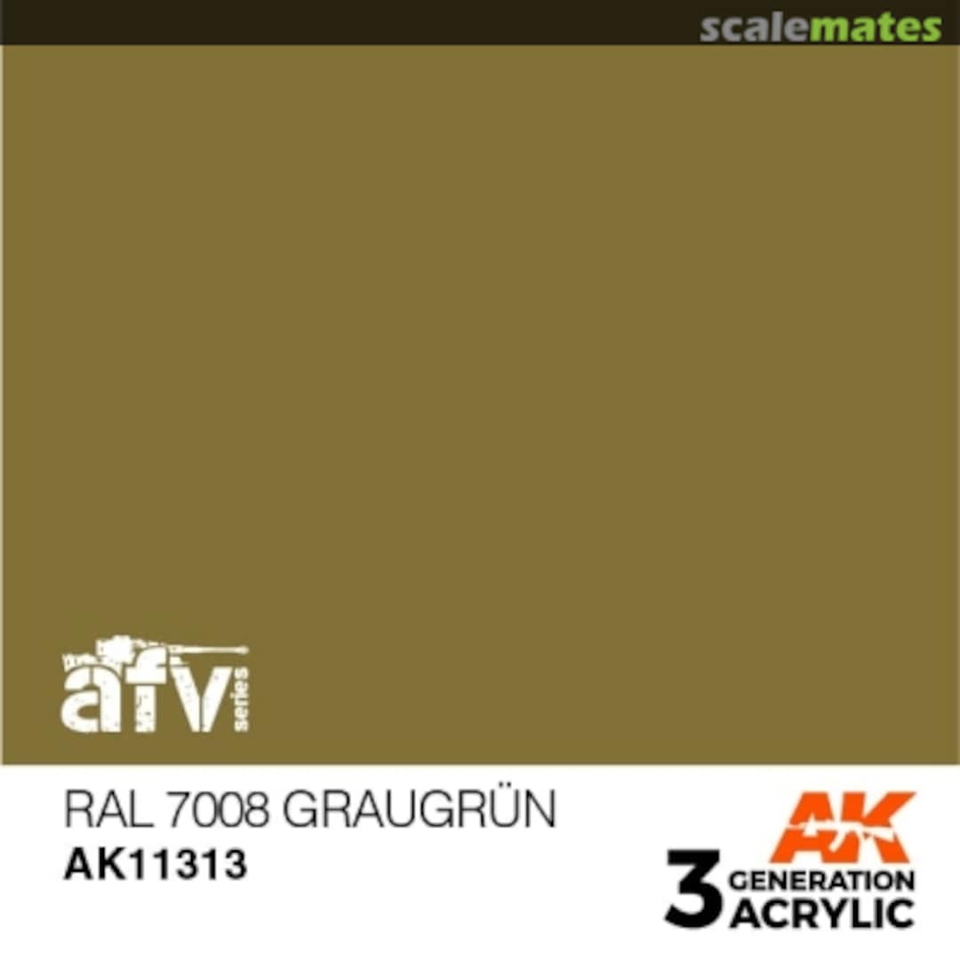 Boxart RAL 7008 Graugrün AK 3rd Generation - AFV Boxart RAL 7008 Graugrün AK 3rd Generation - AFV