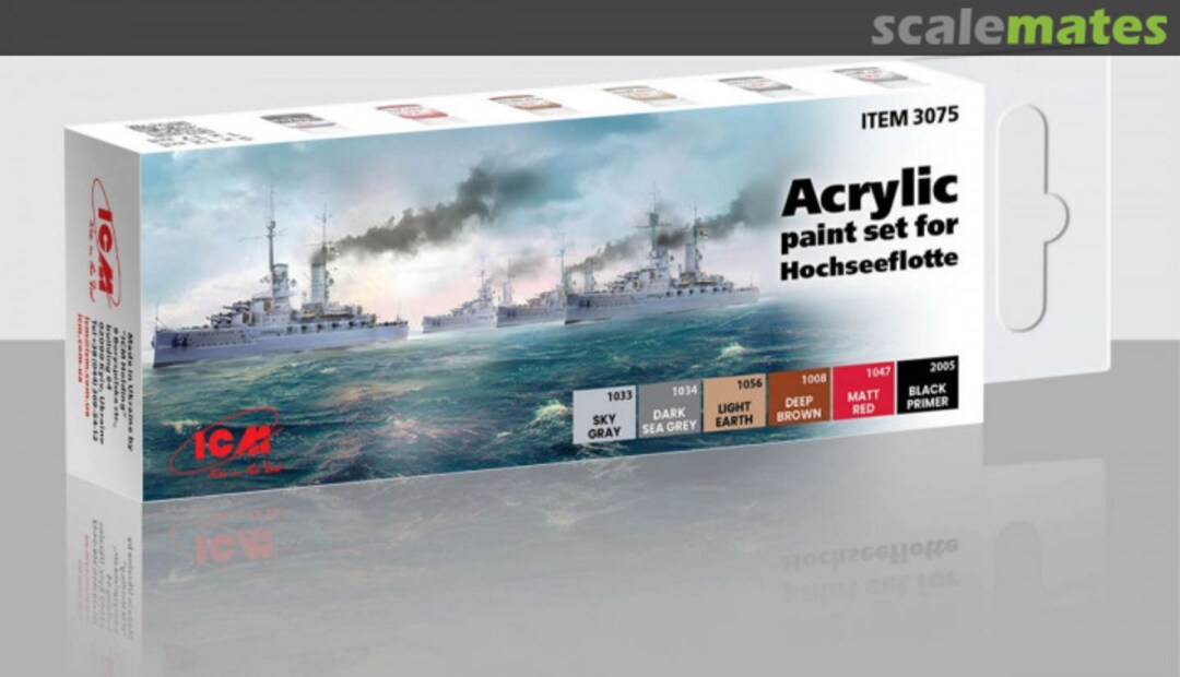 Boxart Acrylic Paint set for Hochseeflotte  ICM