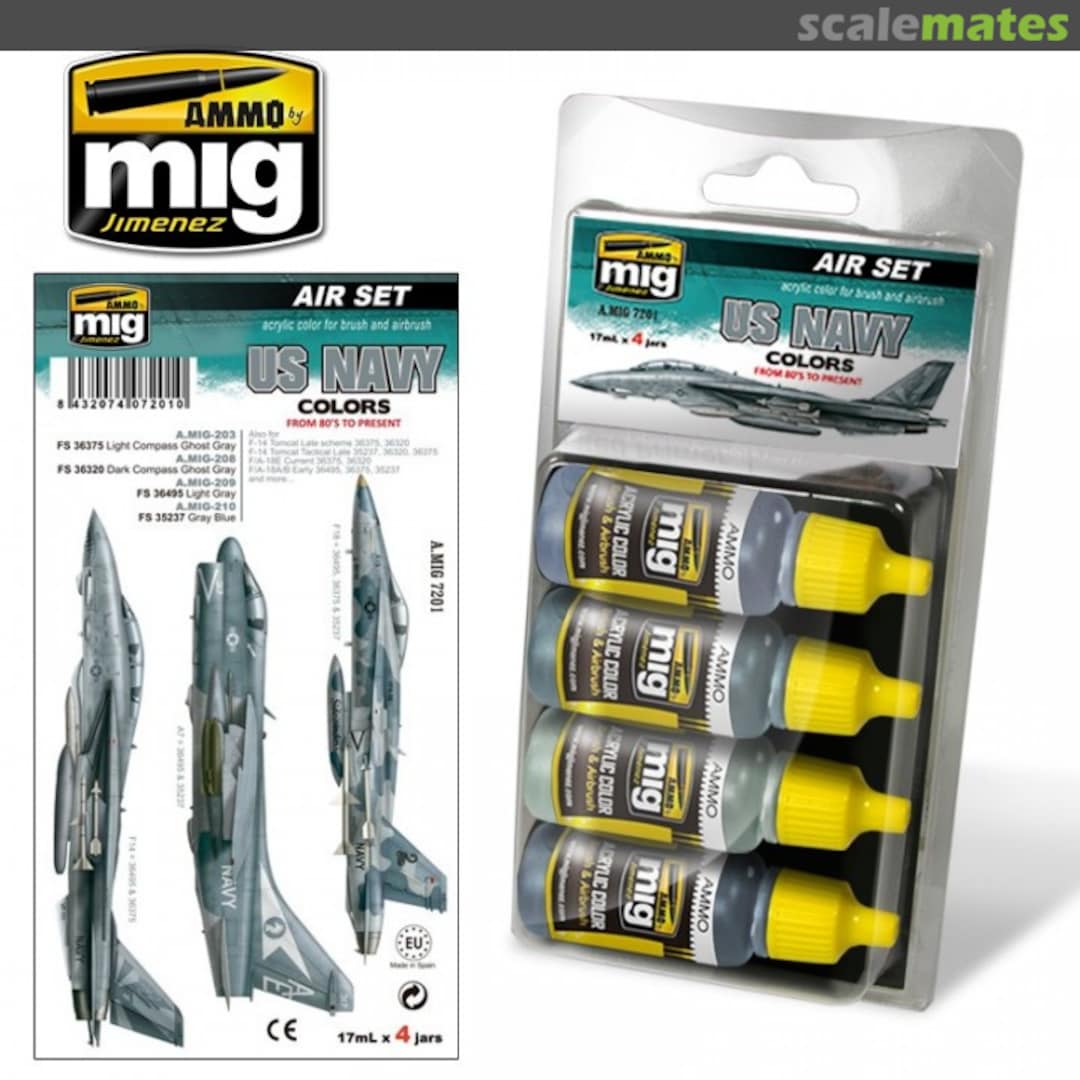 Boxart US Navy Colors from 80's To Present  Ammo by Mig Jimenez