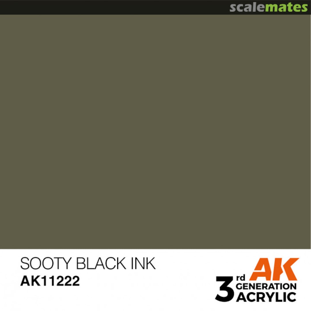 Boxart Sooty Black - Ink  AK 3rd Generation