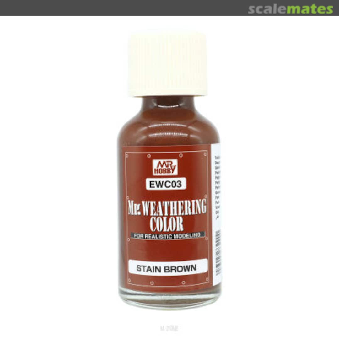 Boxart Stain Brown EWC03 Mr. Weathering Color
