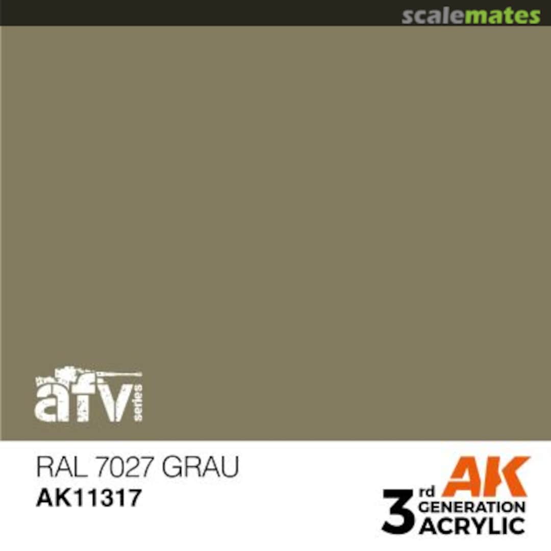 Boxart RAL 7027 Grau AK 3rd Generation - AFV Boxart RAL 7027 Grau AK 3rd Generation - AFV