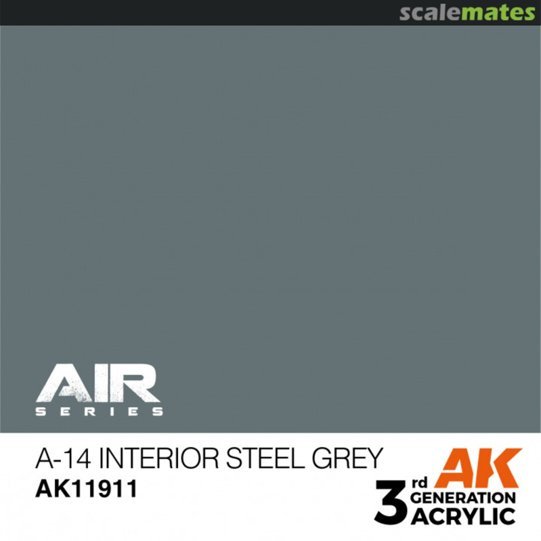 Boxart A-14 INTERIOR STEEL GREY AK 11911 AK 3rd Generation - Air Boxart A-14 INTERIOR STEEL GREY AK 11911 AK 3rd Generation - Air