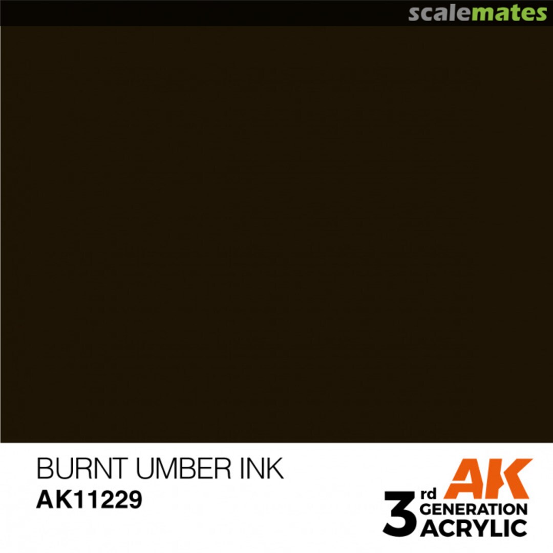 Boxart Burnt Umber - Ink AK 3rd Generation Boxart Burnt Umber - Ink AK 3rd Generation
