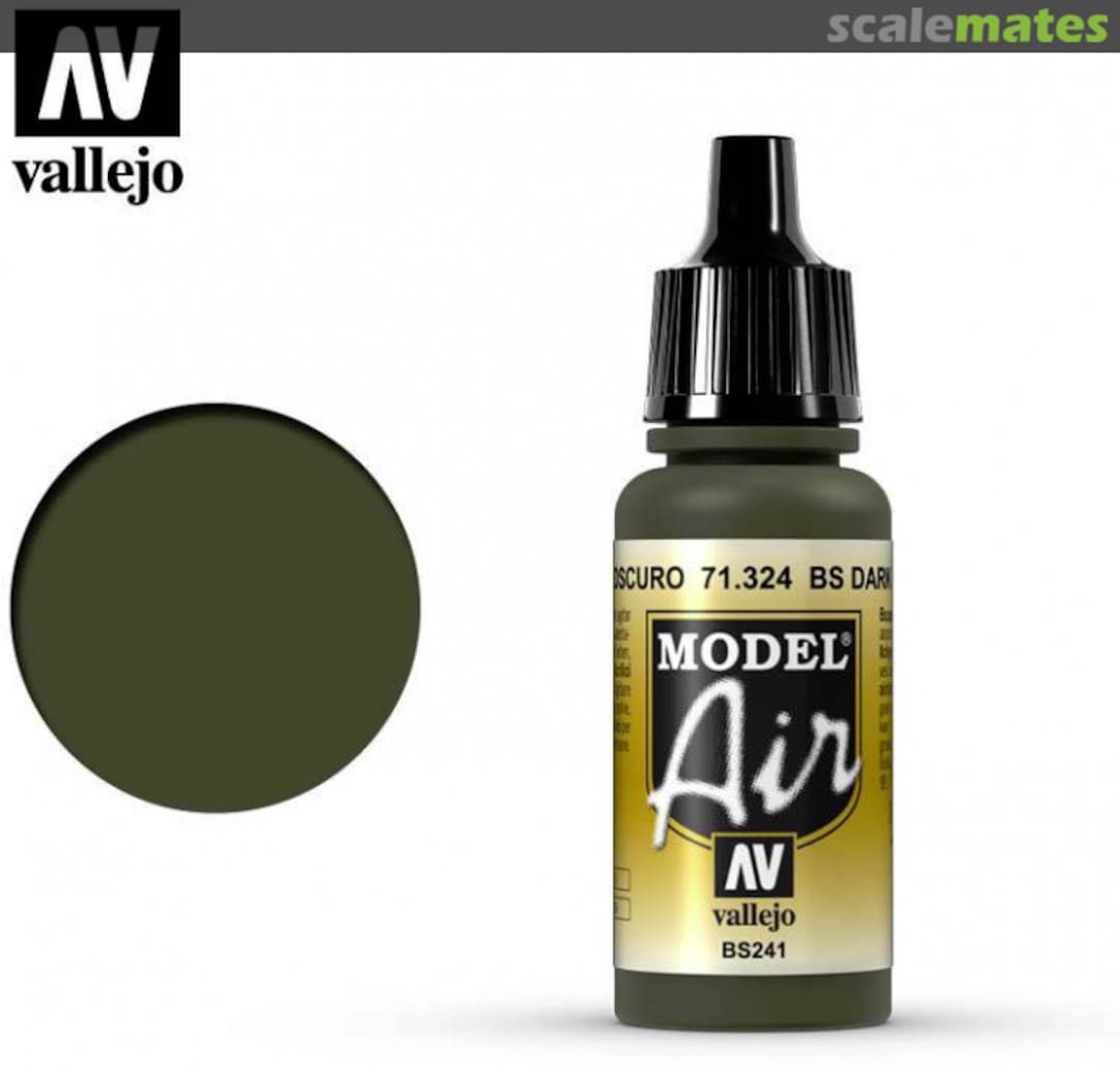 Boxart BS Dark Green - BS241 71.324 Vallejo Model Air Boxart BS Dark Green - BS241 71.324 Vallejo Model Air