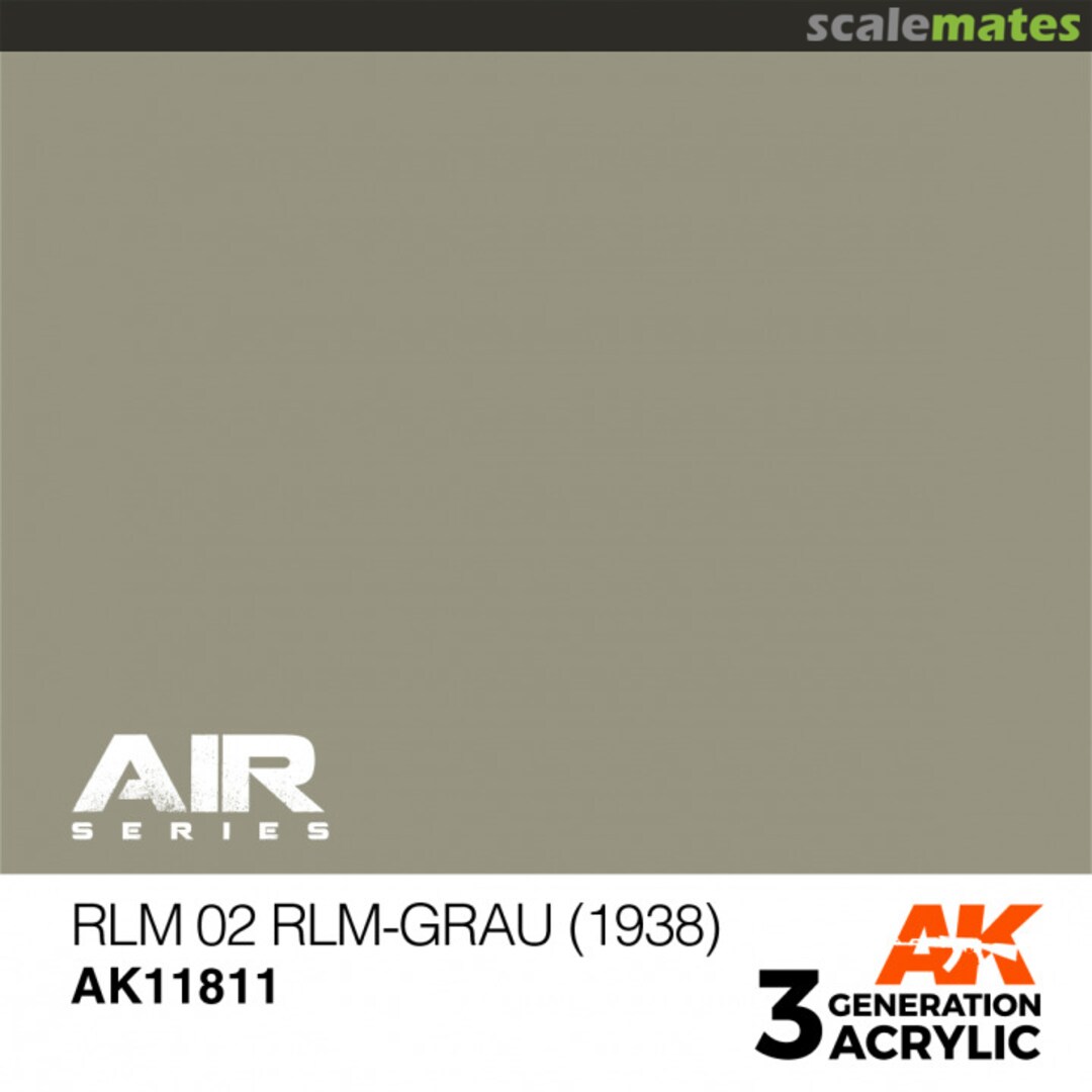 Boxart RLM 02 RLM-Grau (1938) AK 3rd Generation - Air Boxart RLM 02 RLM-Grau (1938) AK 3rd Generation - Air