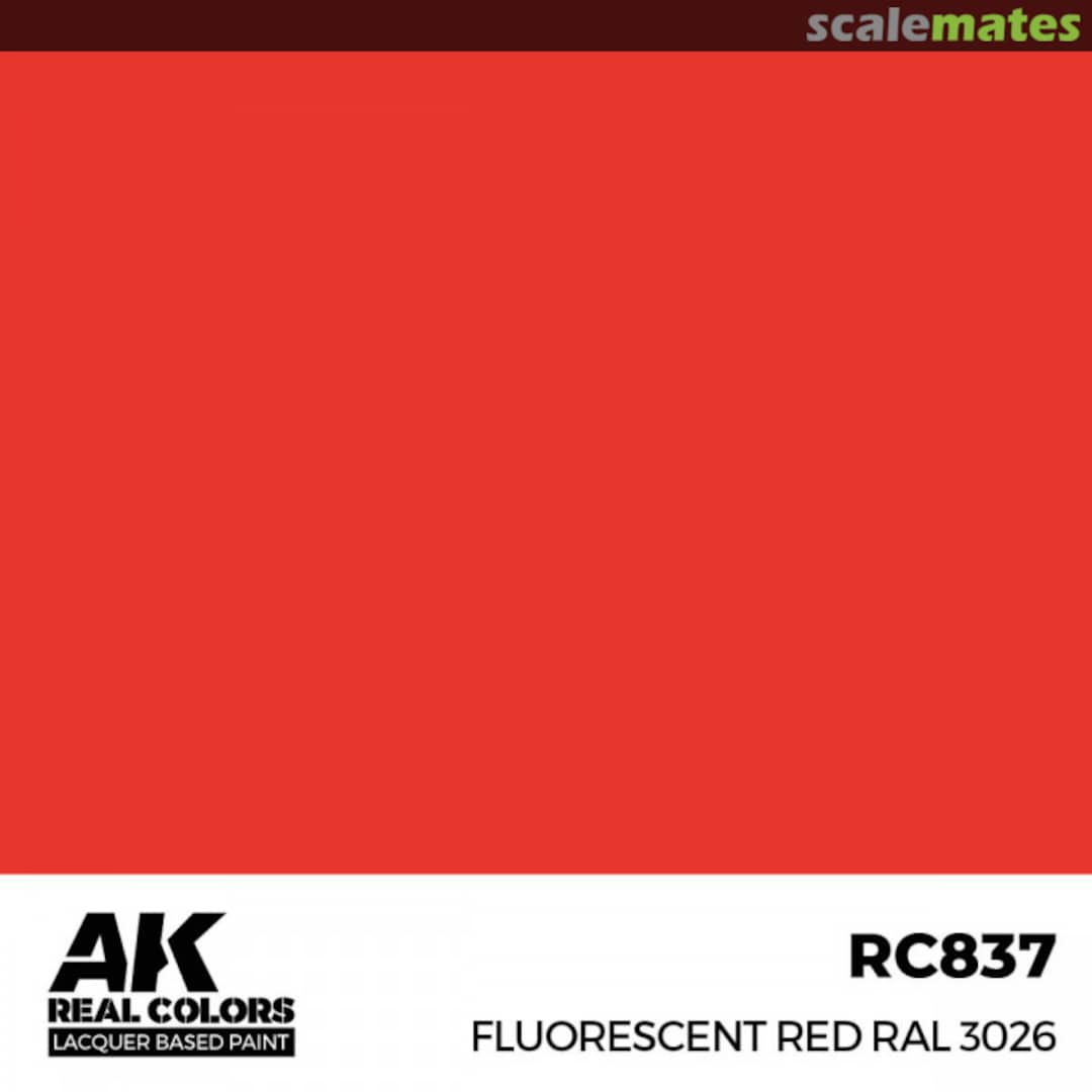 Boxart Fluerescent Red RAL 3026 AK Real Colors Boxart Fluerescent Red RAL 3026 AK Real Colors