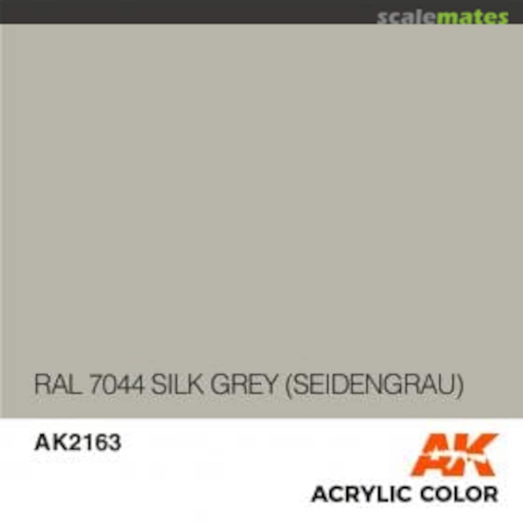 Boxart Silk Grey (SEIDENGRAU) RAL 7044 AK 2163 AK Interactive Air Series Boxart Silk Grey (SEIDENGRAU) RAL 7044 AK 2163 AK Interactive Air Series
