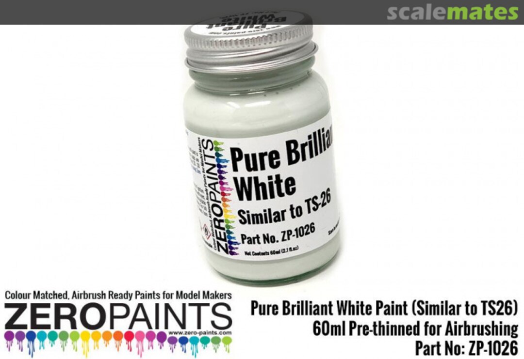 Boxart Pure Brilliant White - Similar to Tamiya TS26  Zero Paints