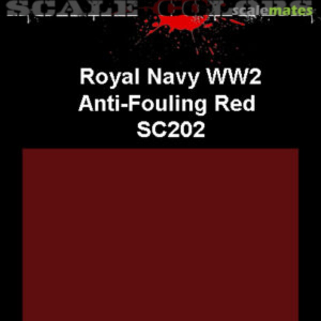 Boxart Royal Navy Anti-Fouling Hull Red SC202 Scale Colors