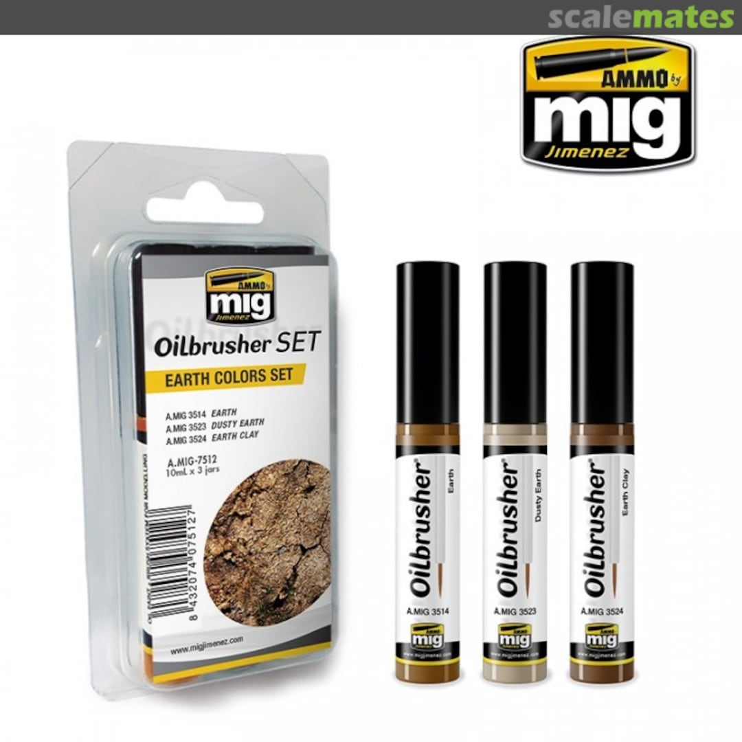Boxart Oilbrusher - Earth Colors Set  Ammo by Mig Jimenez