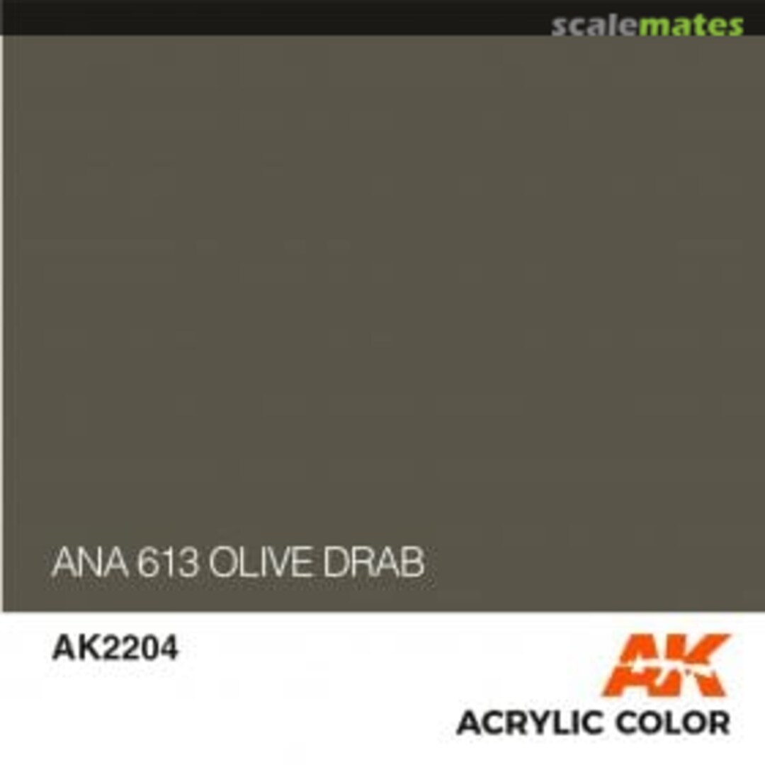 Boxart Olive Drab ANA613 AK 2204 AK Interactive Air Series Boxart Olive Drab ANA613 AK 2204 AK Interactive Air Series