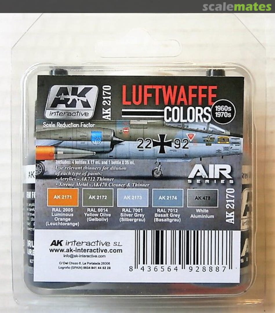 Boxart Luftwaffe Colors (1960s-1970s) AK 2170 AK Interactive Air Series