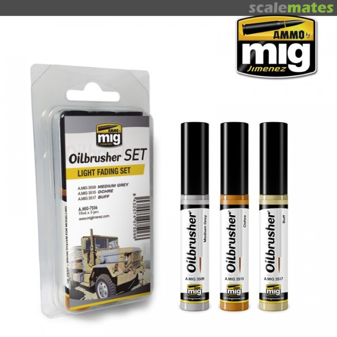 Boxart Oilbrusher - Light Fading Set  Ammo by Mig Jimenez