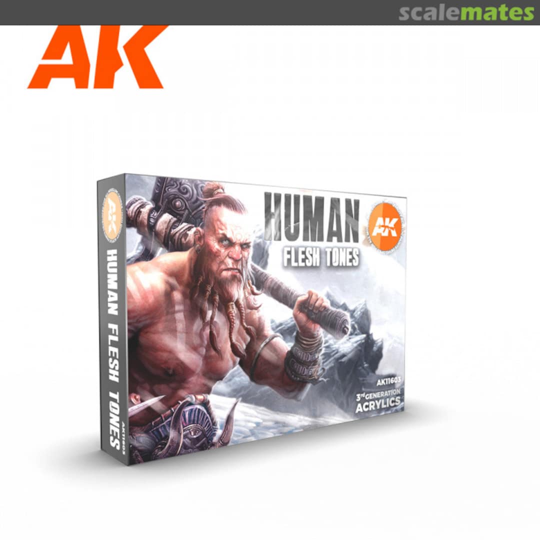 Boxart Human Flesh Tones AK 11603 AK 3rd Generation
