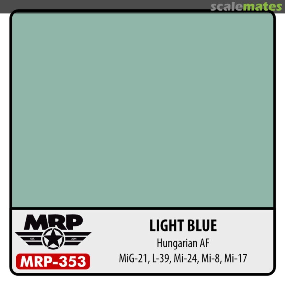 Boxart Light Blue (Hungarian AF) (Mig-21, L-39, Mi-24, Mi-8, Mi-17) MR.Paint Boxart Light Blue (Hungarian AF) (Mig-21, L-39, Mi-24, Mi-8, Mi-17) MR.Paint