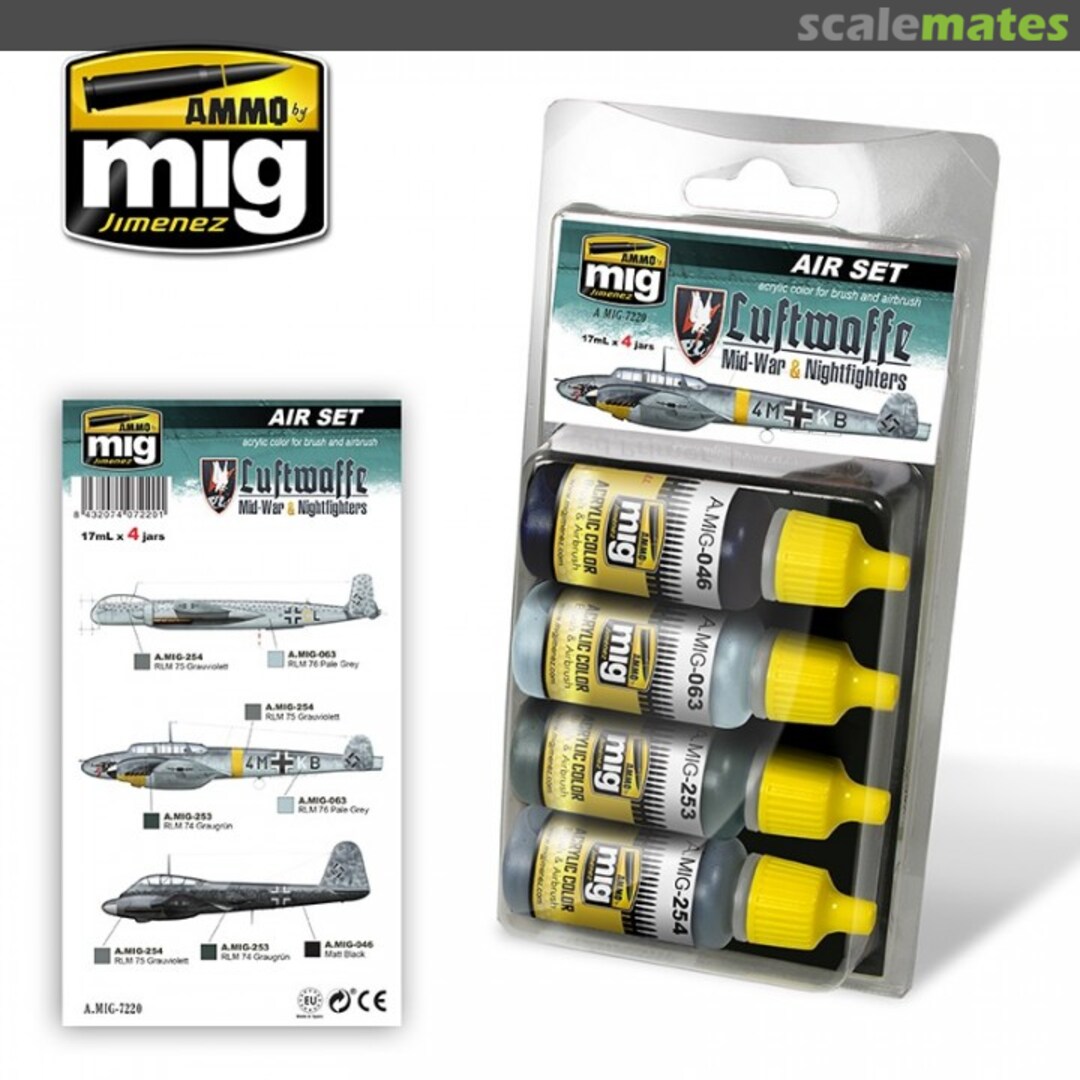 Boxart Luftwaffe WWII Mid War Set  Ammo by Mig Jimenez