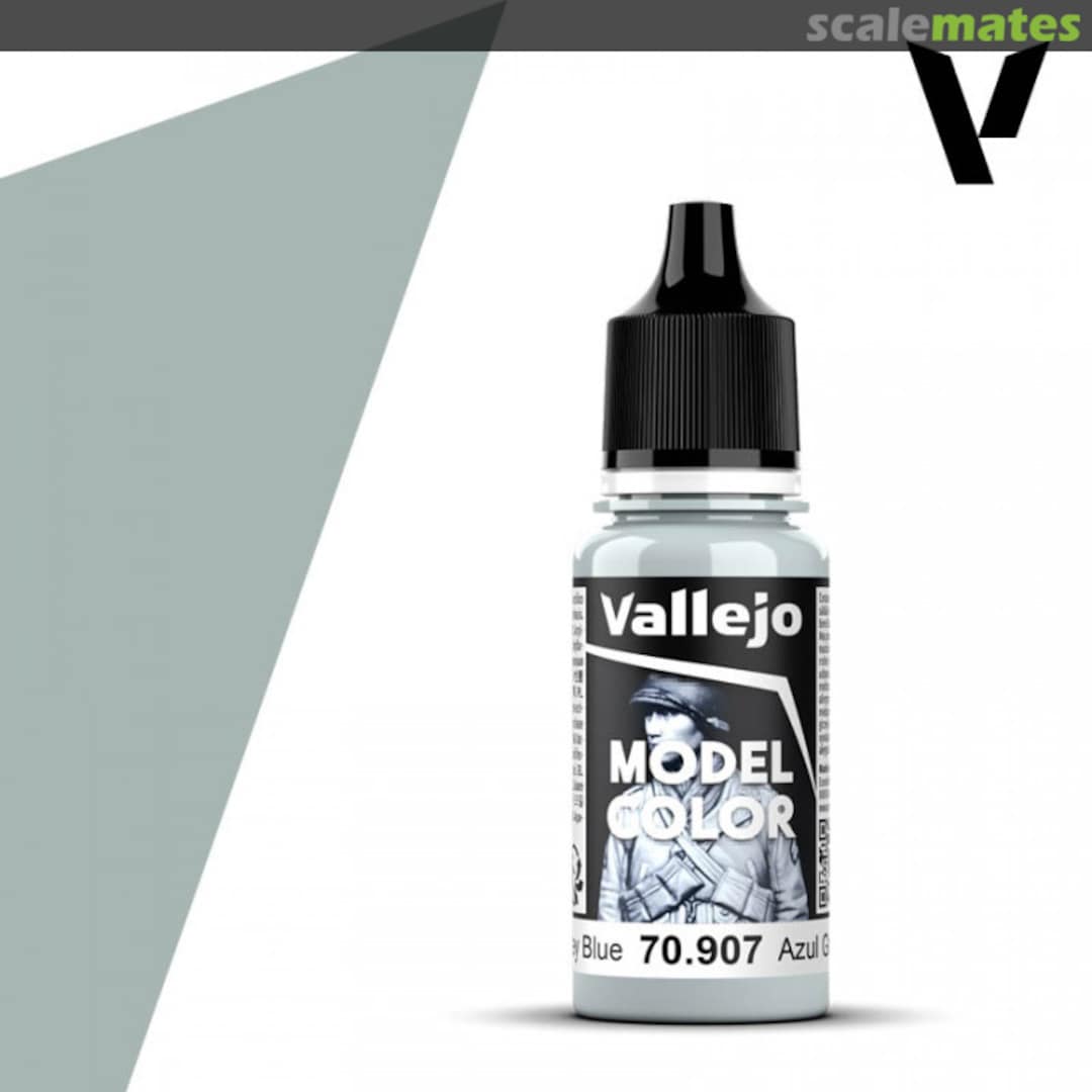 Boxart Pale Grey Blue 70.907, 907, Pos. 168* Vallejo Model Color Boxart Pale Grey Blue 70.907, 907, Pos. 168* Vallejo Model Color