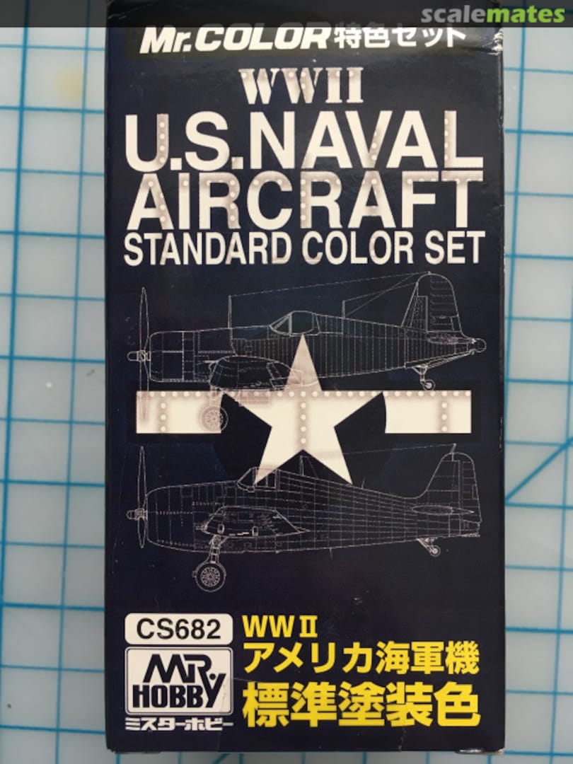Boxart WWII U.S. Naval Aircraft (Standard Color Set)  Mr.COLOR