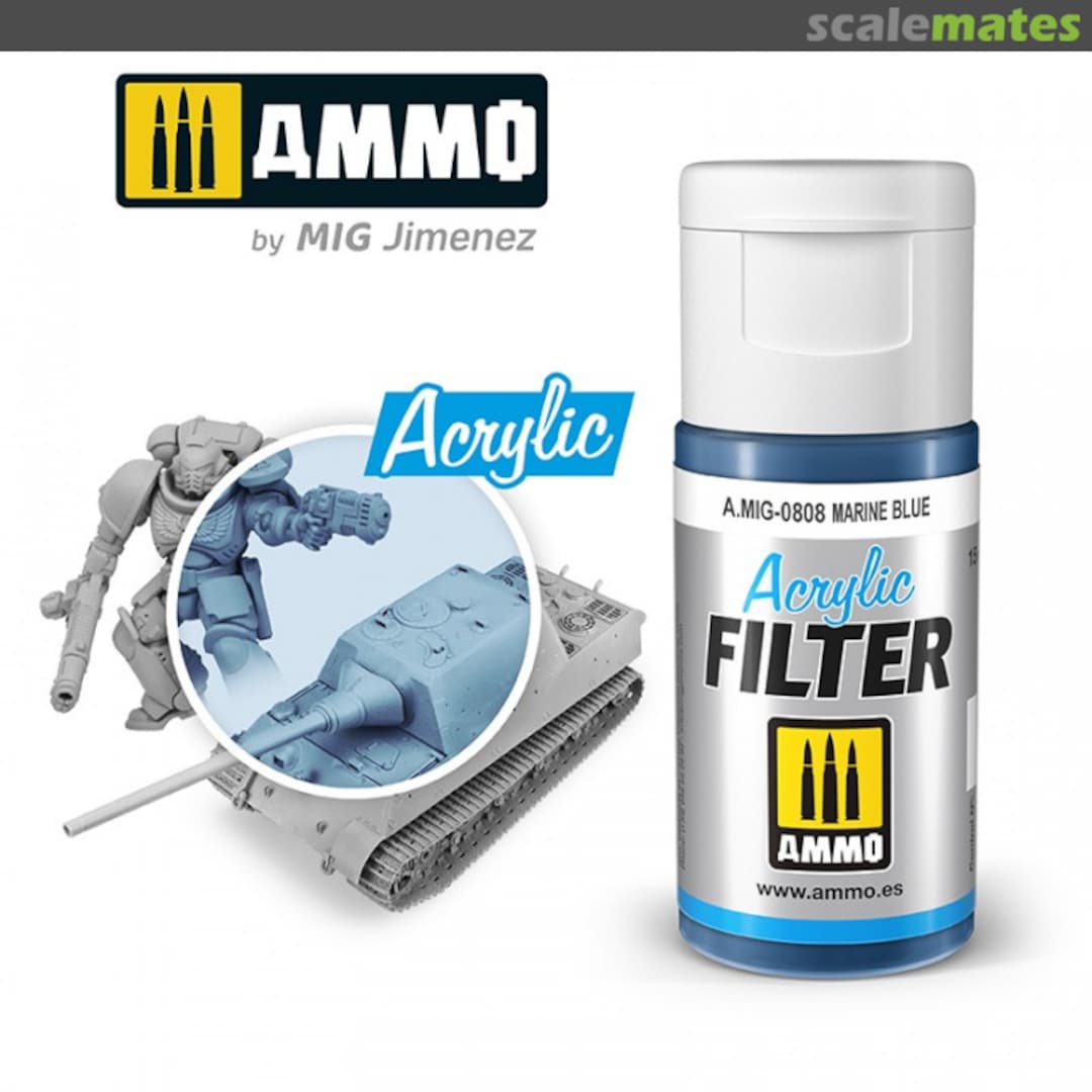 Boxart ACRYLIC FILTER Marine Blue  Ammo by Mig Jimenez