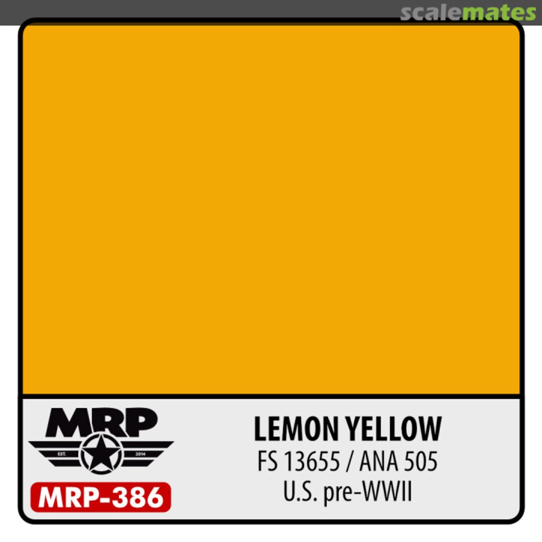 Boxart Lemon Yellow (FS13655 / ANA505) - US pre-WWII MR.Paint Boxart Lemon Yellow (FS13655 / ANA505) - US pre-WWII MR.Paint