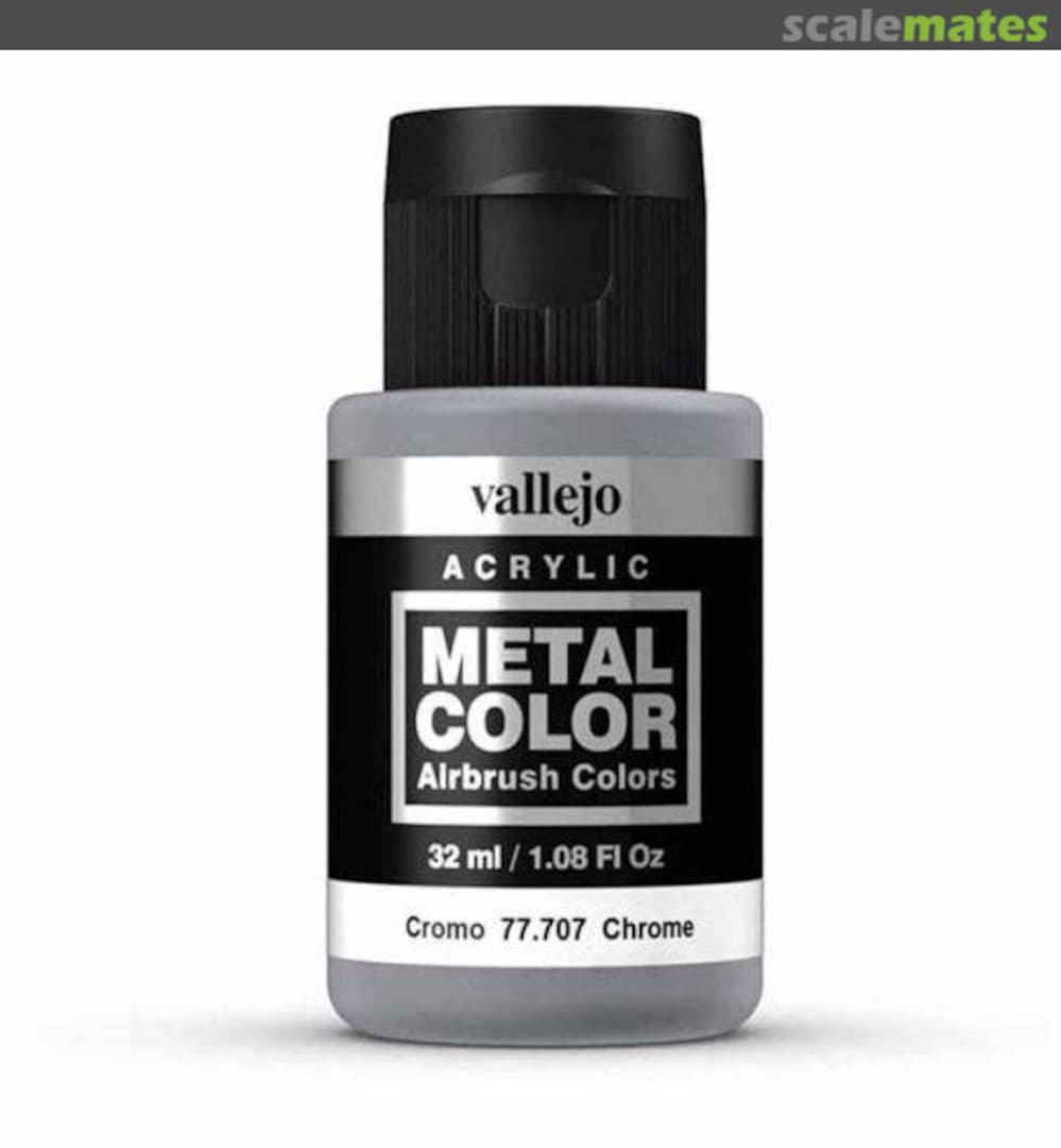 Boxart Chrome 77.707 Vallejo Metal Color Boxart Chrome 77.707 Vallejo Metal Color