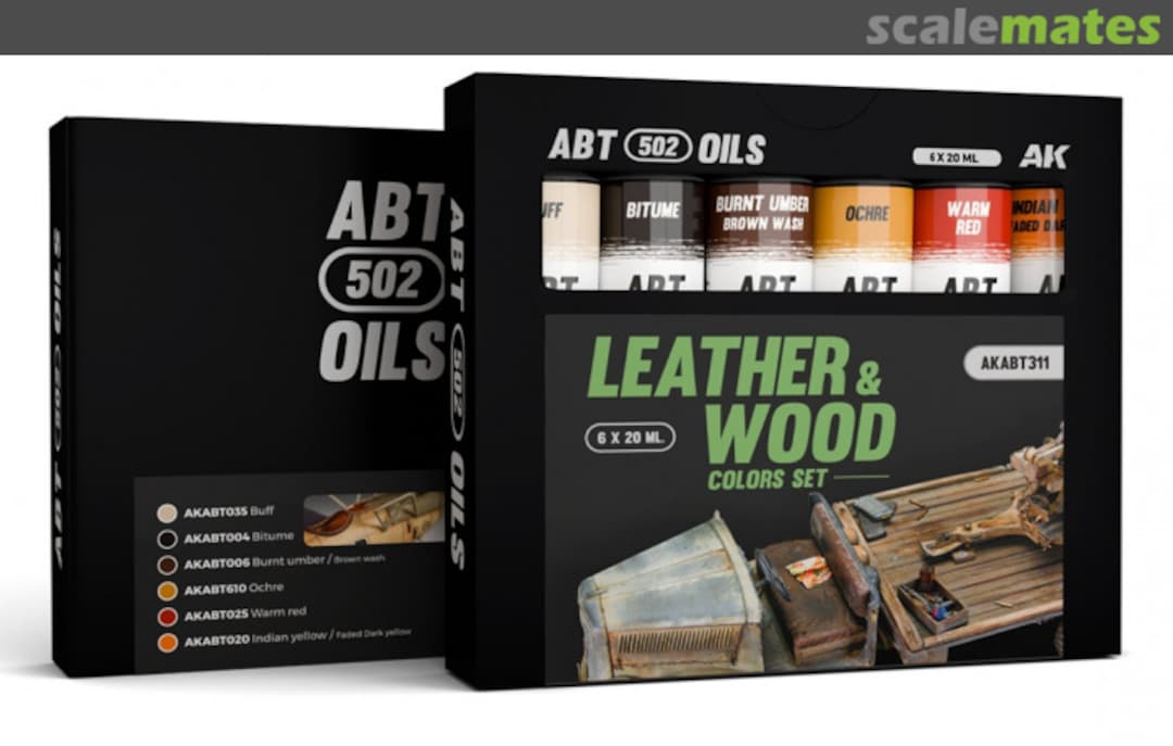 Boxart Leather & Wood Colors set  ABT 502 OILS