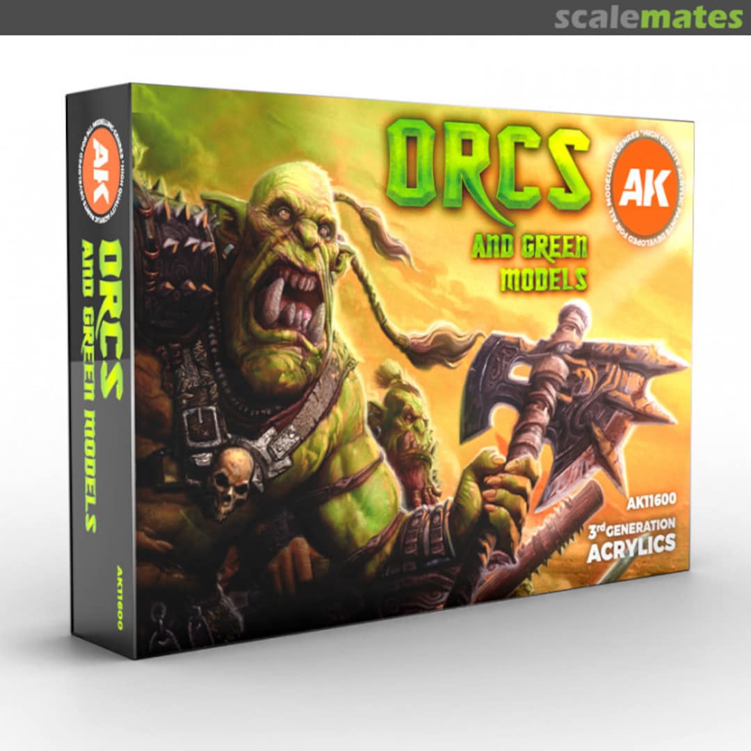 Boxart Orcs and Green Models  AK 3rd Generation - Figure