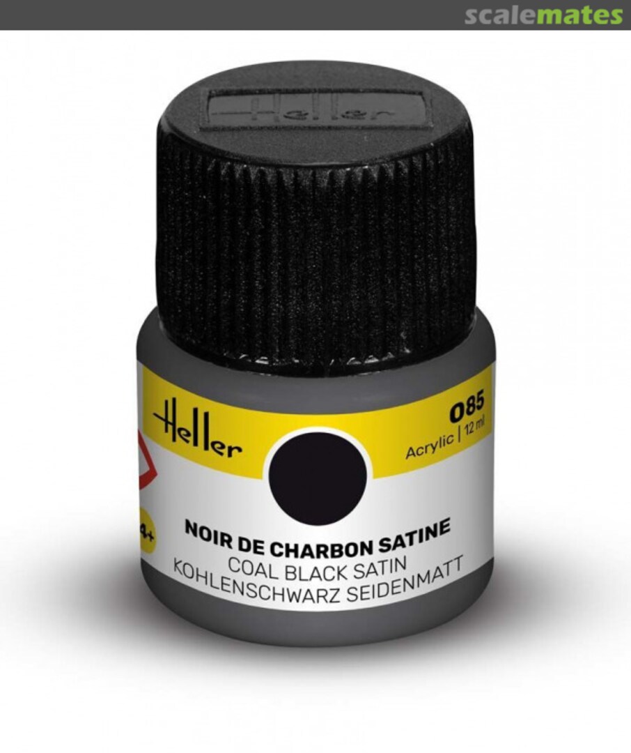 Boxart Noir de charbon satine (Satin Coal Black) 9085 Heller Acrylic Boxart Noir de charbon satine (Satin Coal Black) 9085 Heller Acrylic